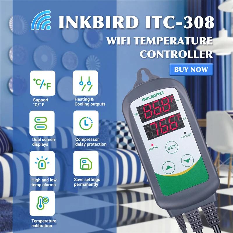 INKBIRD ITC-308-WIFI  µ ,  κ µ Ʈѷ,  ð ̱ EU  AU 